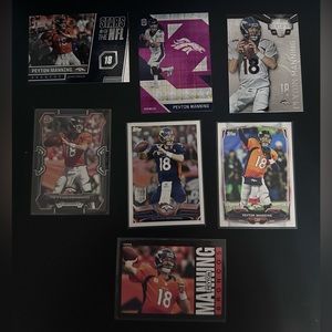 Peyton Manning football card lot